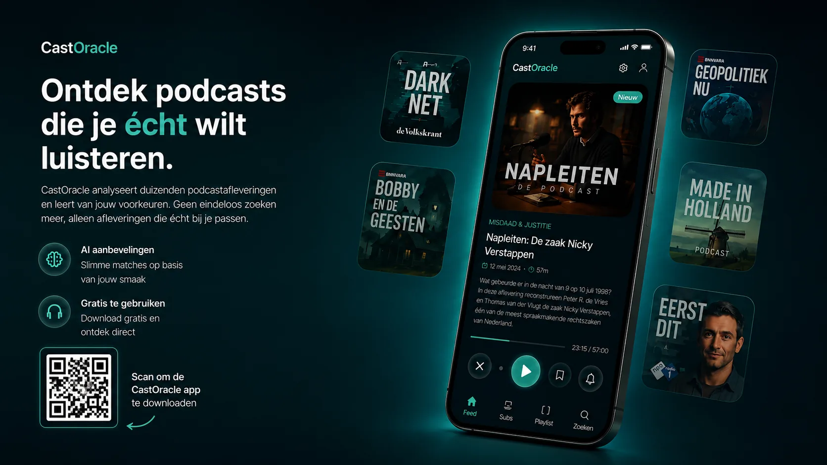 CastOracle — Ontdek Nederlandse podcasts met AI-aanbevelingen.